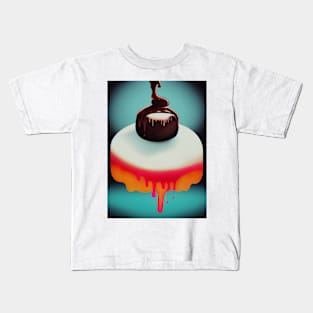 Melting chocolate lava cake Kids T-Shirt